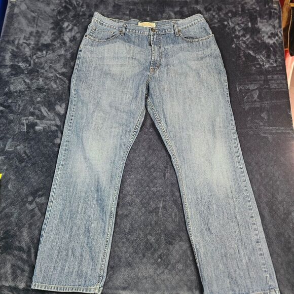 Wrangler Other - Wrangler Jeans Co Relaxed Straight Leg Jeans Mens 40/30 Blue Denim Light Bootcut